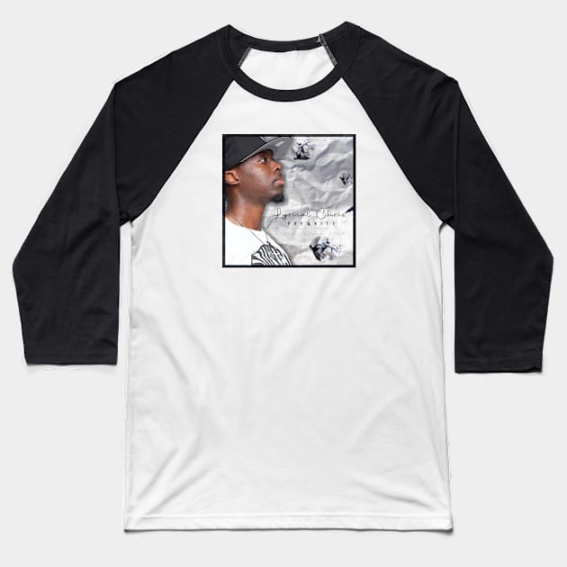 Lyrical Chris Prewrite Album Cover Art Baseball T-Shirt by iSoulated Designs